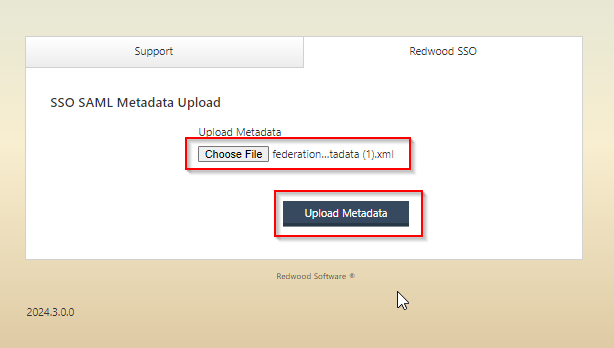 Upload Metadata dialog capture