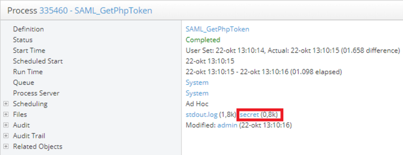 Capture of the Submit Wizard of SAML_GetPhpToken