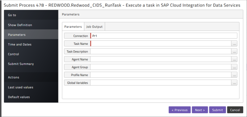 Submit a Run Task